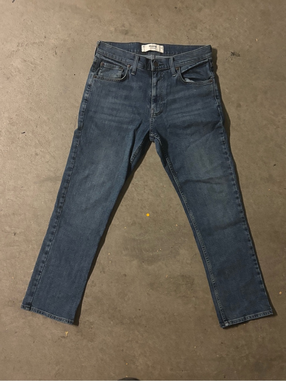 Hollister Slim Straight Jeans - Denim Blue